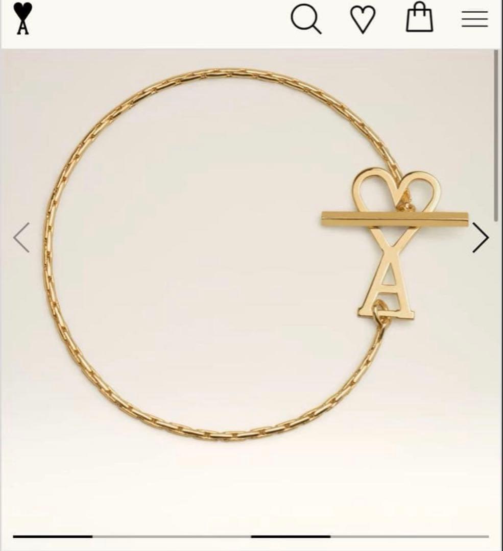 Ami Paris アミ チェーンブレスレット ゴールドブレスレット