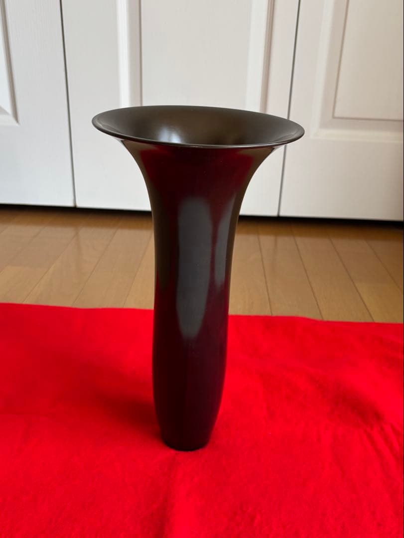 池坊 銅器の花器 一佳