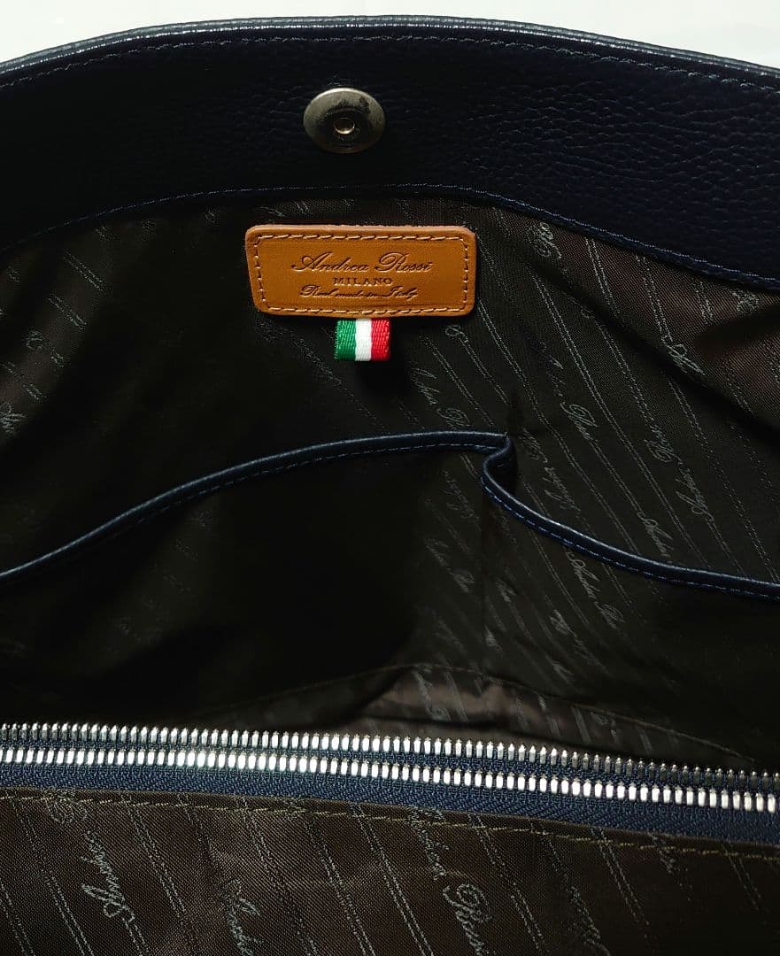 Andrea Rossi トート バッグ Alce デュプイ社 ダークネイビー