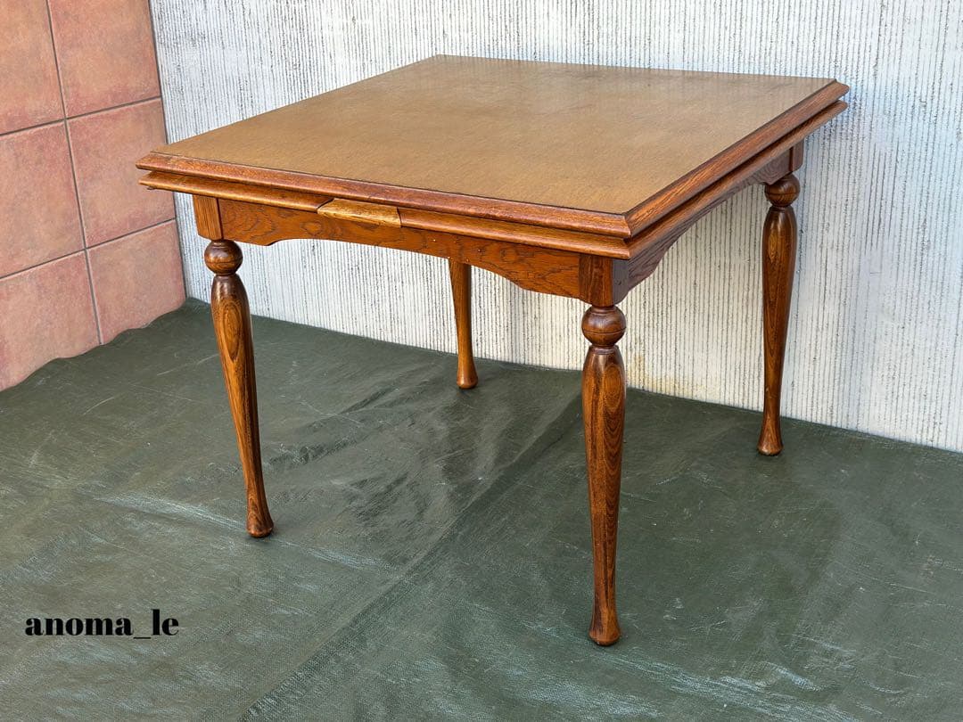 【ダイニングテーブル】飛騨家具　たいへい　WINDS太平　伸長式　昭和レトロ