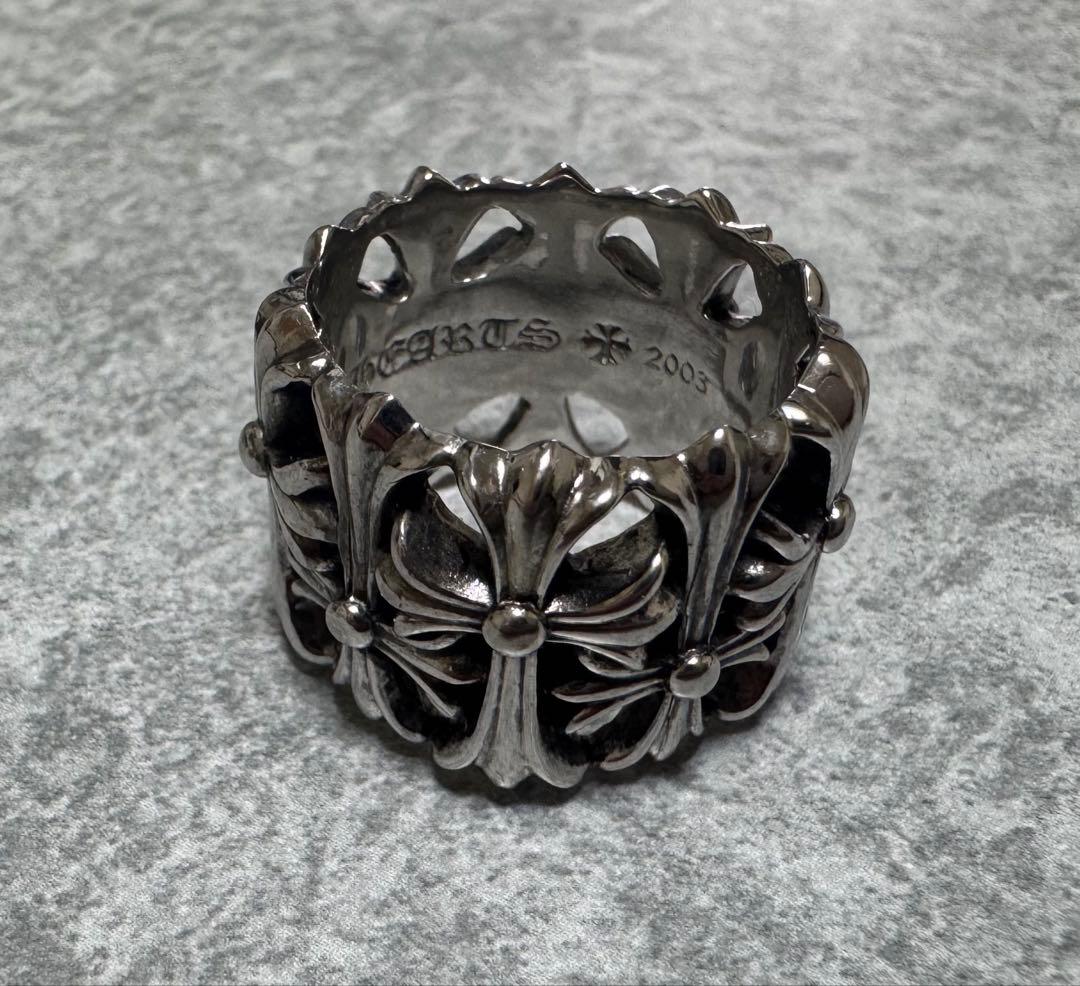 クロムハーツ◆Chrome hearts◆セメタリークロス　リング◆21号
