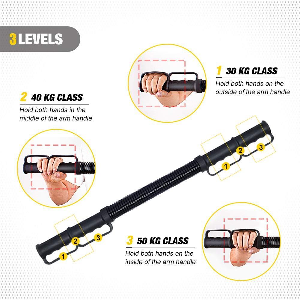 3段階に負荷が変わる 上半身用筋トレ器具