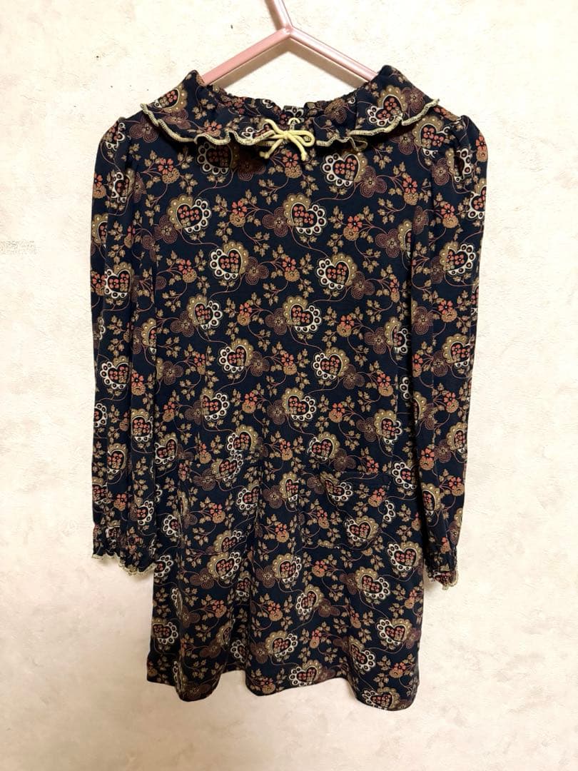 misha&puff ワンピース　ハート　2y