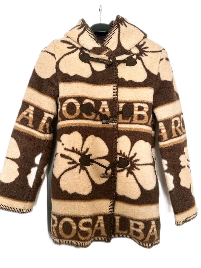 【人気】ALBA ROSA アルバローザ ブランケットコート ダッフル ブラウン