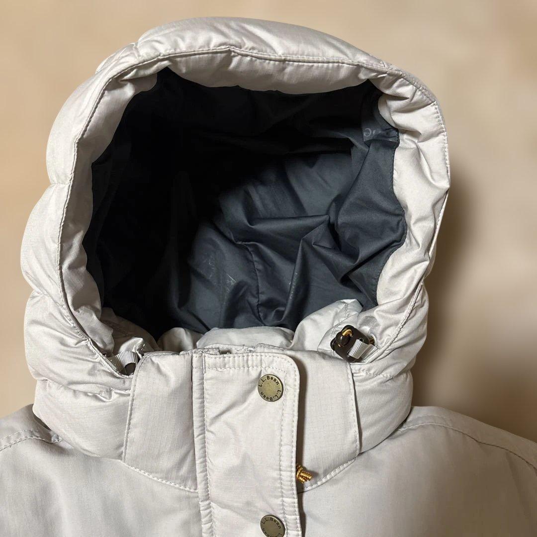 L.L.Bean フード付きダウンジャケット ホワイト