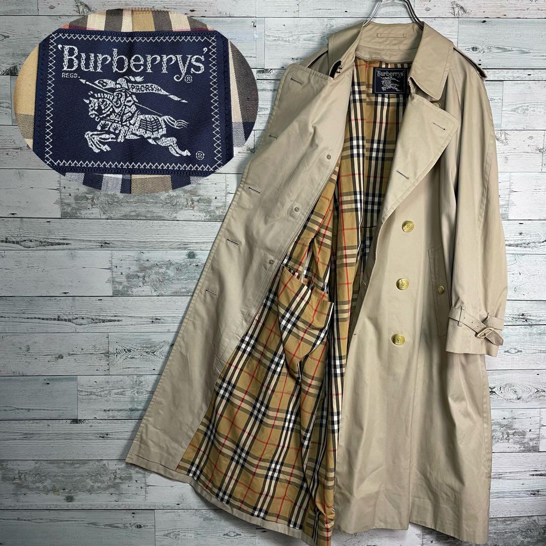 ☆特別価格☆バーバリーロンドン　トレンチコート　裏地ノバチェック総柄　Lサイズ