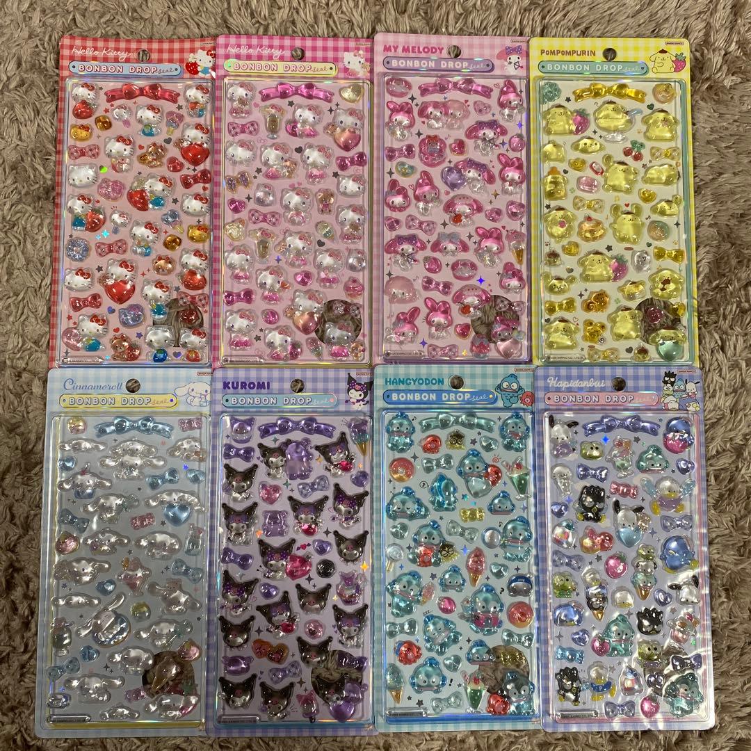【正規品】サンリオ第2弾 ボンボンドロップシール コンプセット【週末限定値下げ】
