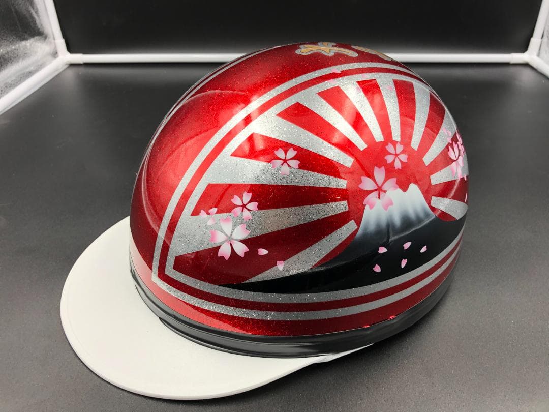 コルク半　カスタム　富士日章　キャンディレッド　ラメ　桜　高級クリヤ送料無料