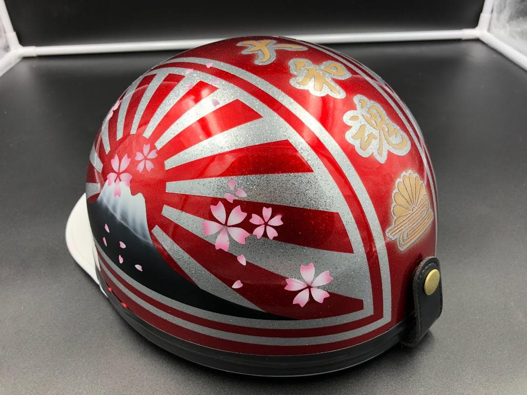 コルク半　カスタム　富士日章　キャンディレッド　ラメ　桜　高級クリヤ送料無料