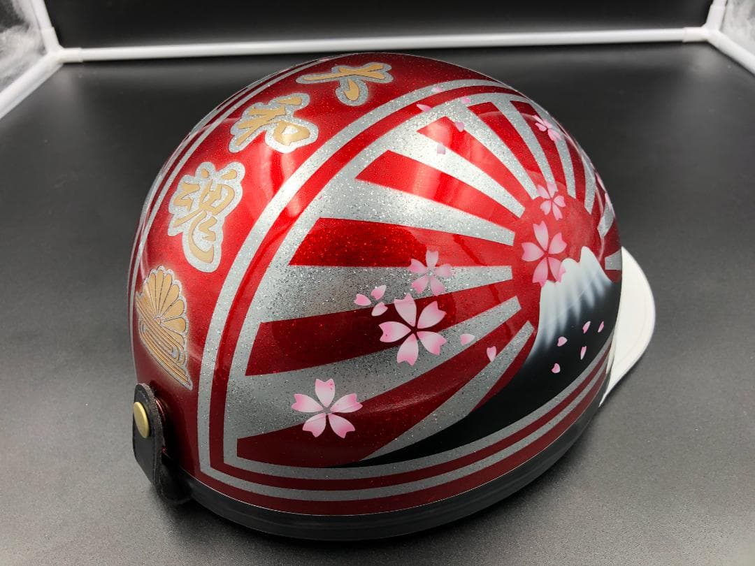 コルク半　カスタム　富士日章　キャンディレッド　ラメ　桜　高級クリヤ送料無料