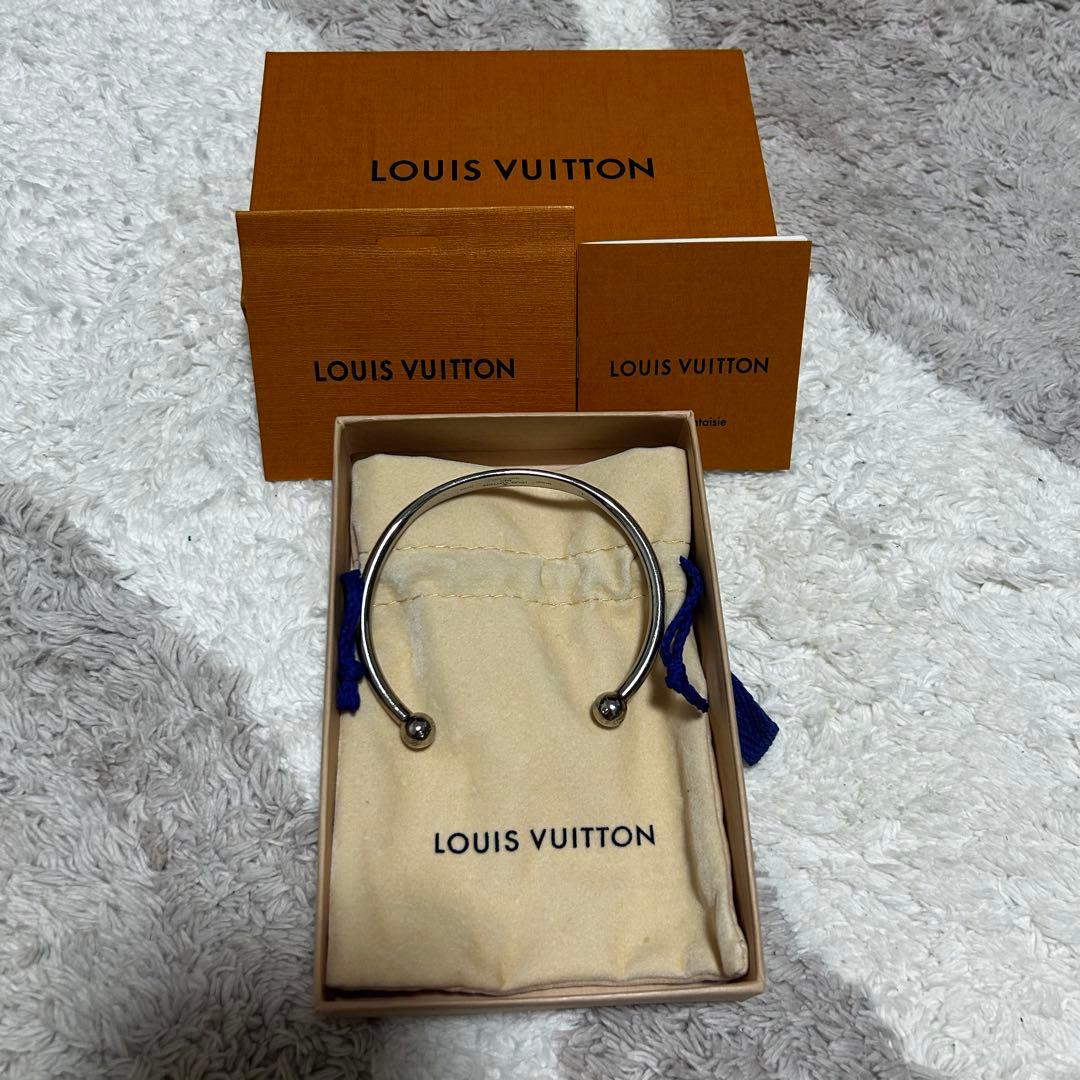 ルイヴィトン M64840 ジョンク モノグラム バングル イタリア製 L