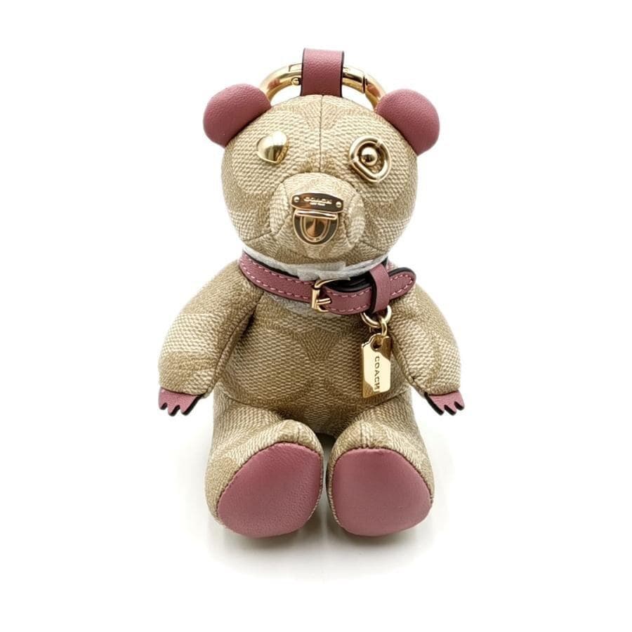 超美品 コーチ COACH チャーム キーリング クマ 11-26011911
