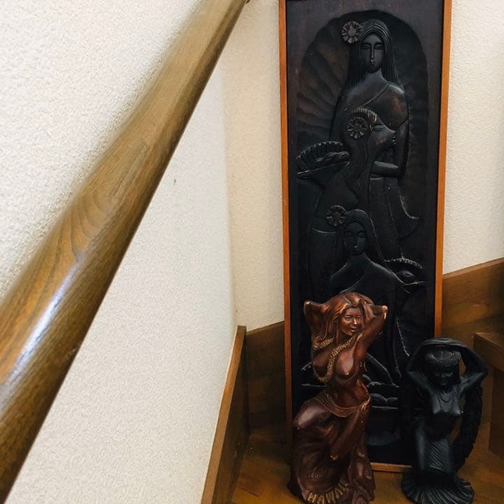 3点セット　ハワイアンティキ　フラガール　置き物　送料込み