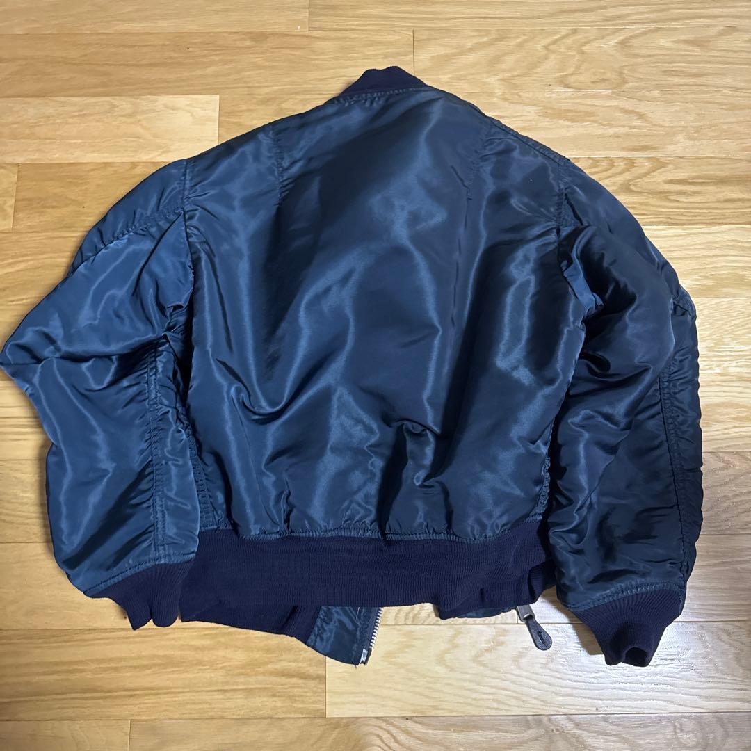 MA-1 フライトジャケット ネイビー80s希少