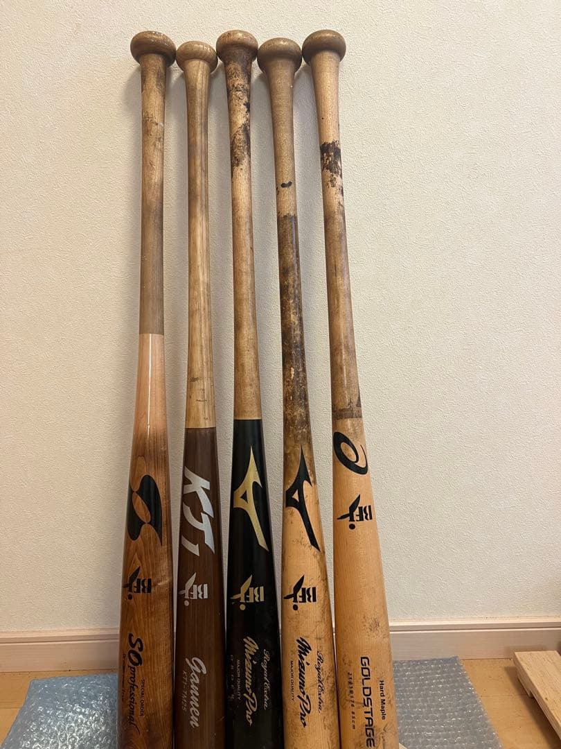 BFJ 木製バット 5本セット売り