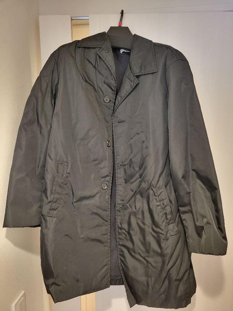 プラダ メンズステンカラーコート(黒)