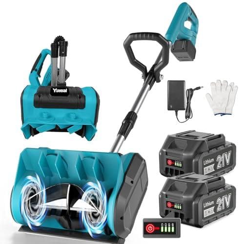 除雪機 電動除雪機【 2025改良強化版 ・強力除雪・除雪方向を360度左右調p