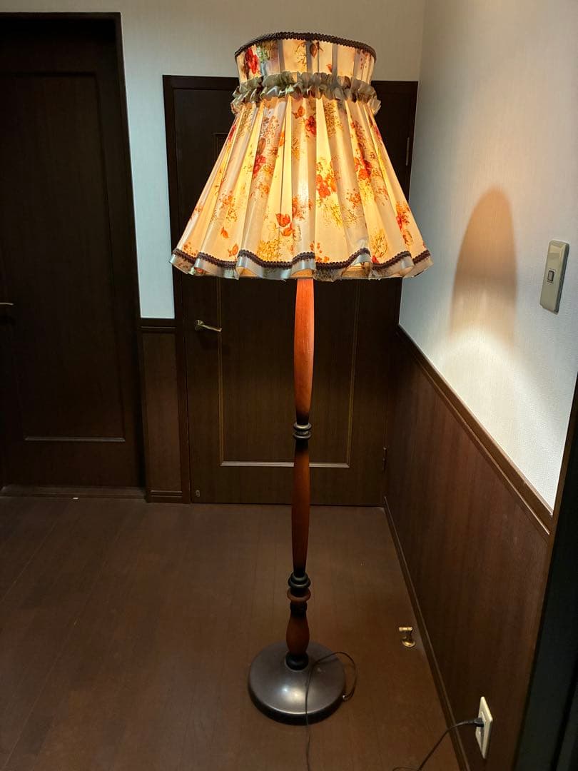 昭和レトロ スタンドライト シェードランプ フロアスタンド ヴィンテージ 古家具