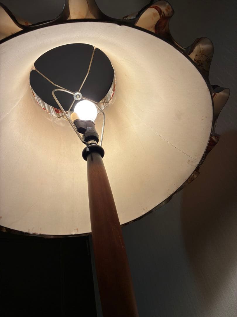 昭和レトロ スタンドライト シェードランプ フロアスタンド ヴィンテージ 古家具