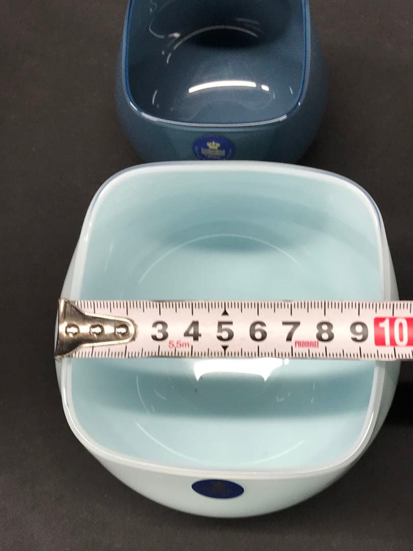 値下！【レア】ロイヤルコペンハーゲン　QUADRO ボウル3P スカイブルー