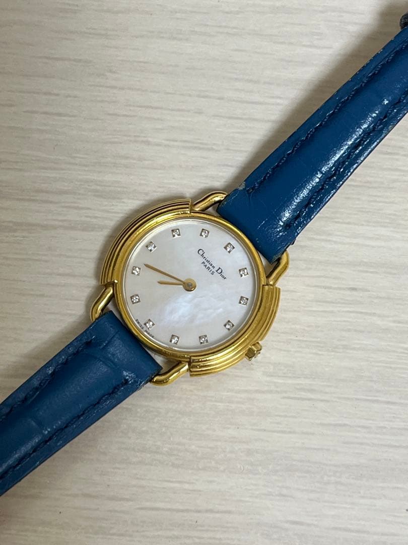 美品：ディオール腕時計ダイヤ&シェル　レディース用