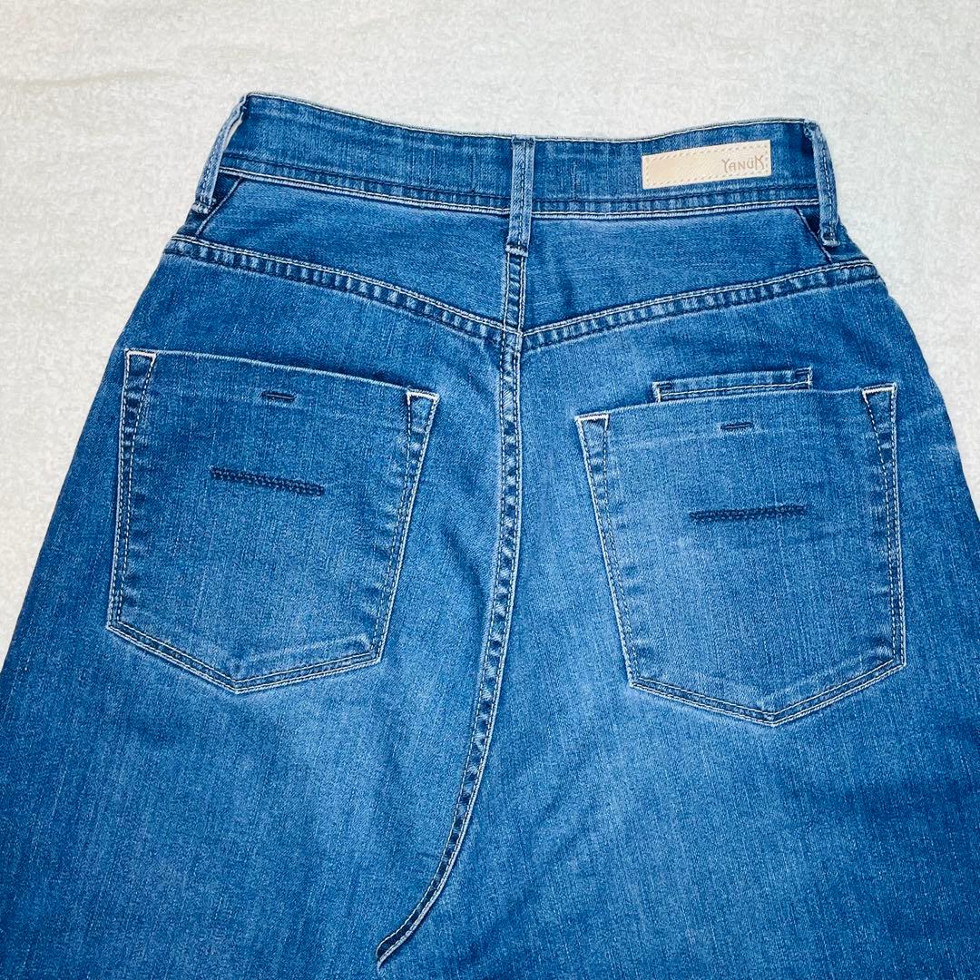 YANUK JOAN 別注JEANS FACTORYハイウエスト ワイドデニム