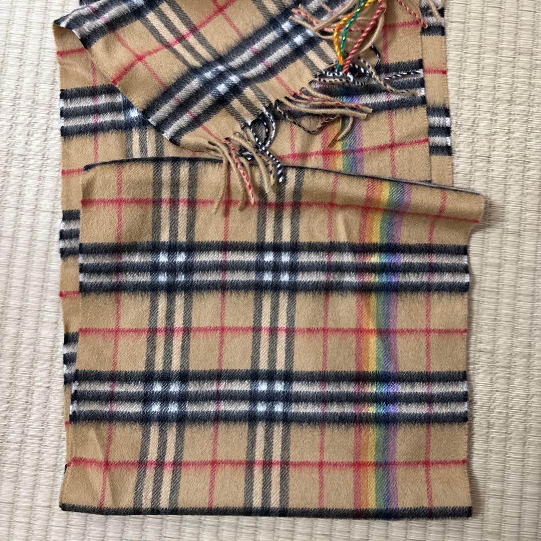 Burberry ベイリー期レインボー　マフラー