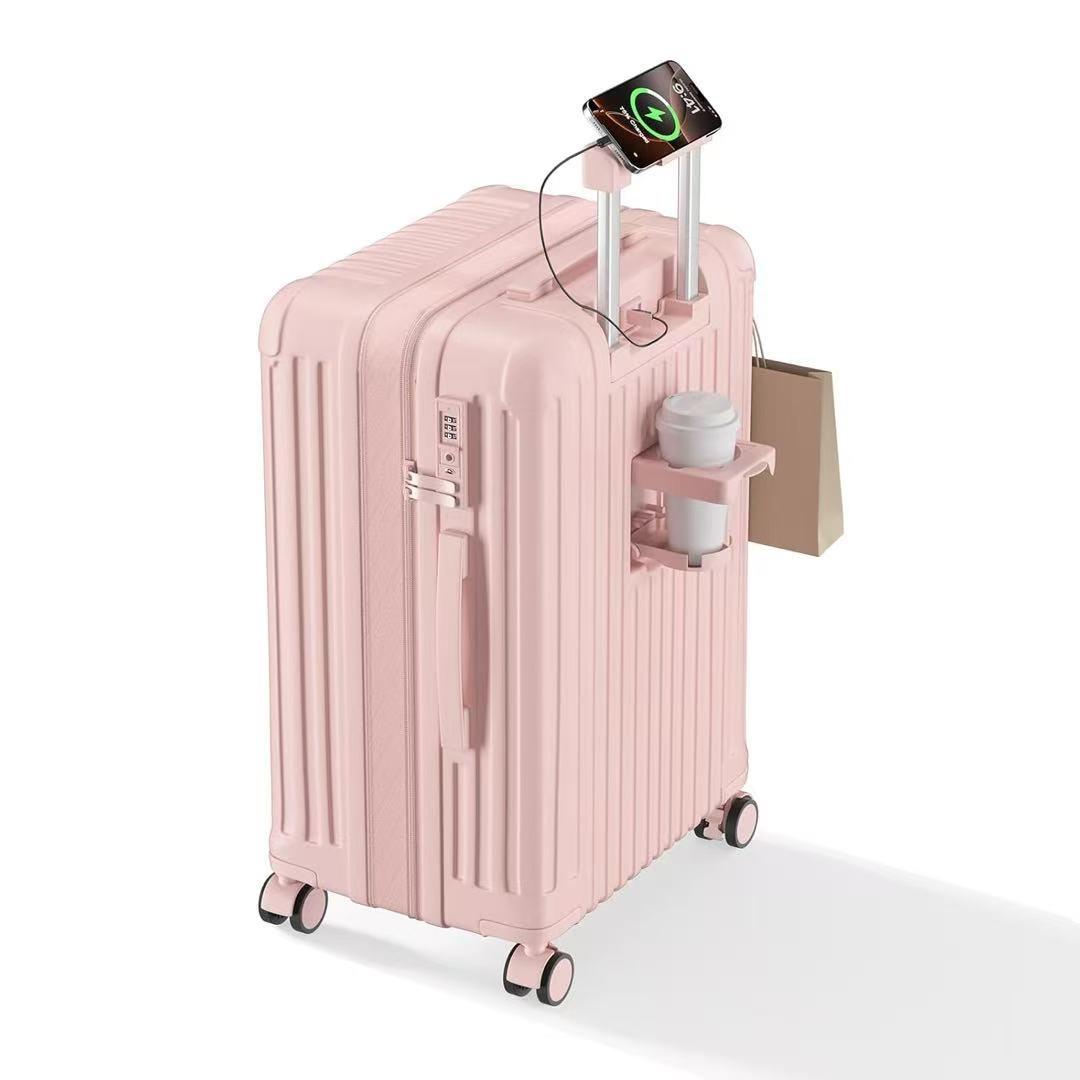 スーツケース Lサイズ キャリーケース 拡張機能付き キャリーバッグ ストッパー