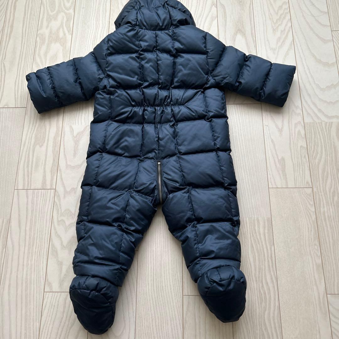 バーバリー　ジャンプスーツ　ベビーアウター　70 80 ネイビー　ダウン