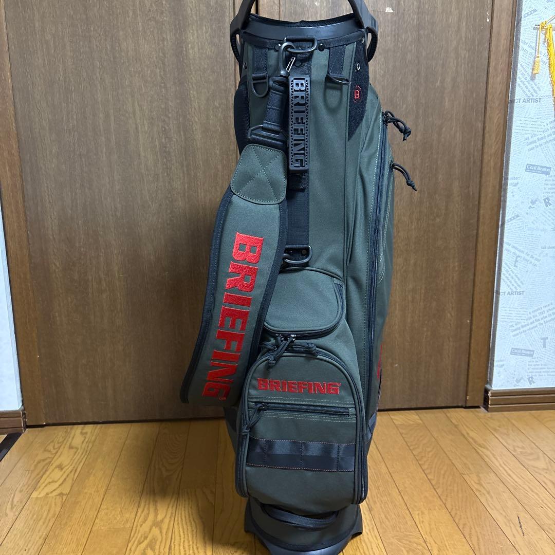 【希少カラー】BRIEFING ブリーフィング キャディバッグ スタンド付き