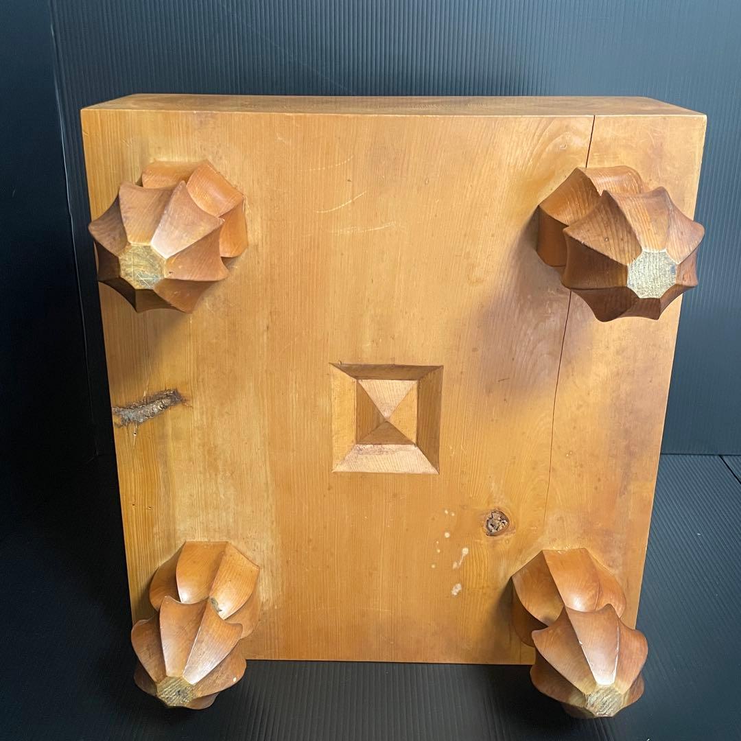 【本榧碁盤】14cm厚 4寸6分 香気漂う 重厚15.8kg 桐箱 布付属 囲碁