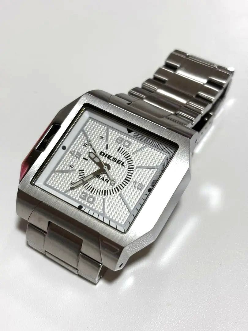【稼働確認済】DIESEL DZ1381 ステンレススチール 時計