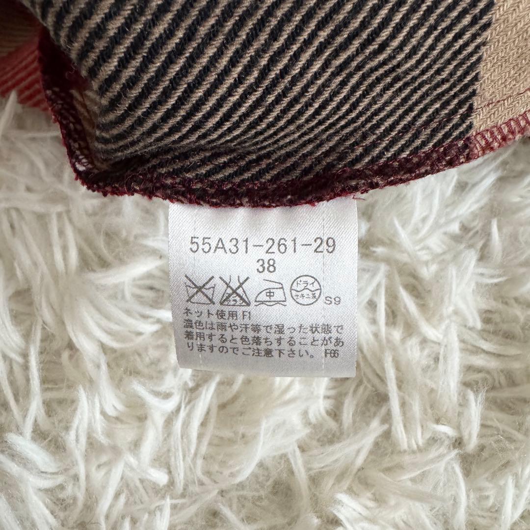 美品　ブルーレーベルクレストブリッジ　シングル　トレンチコート　2way　濃紺