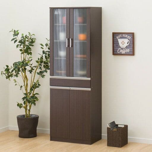 【新品未使用】ニトリ　食器棚　フォルムN SK1860 DBR