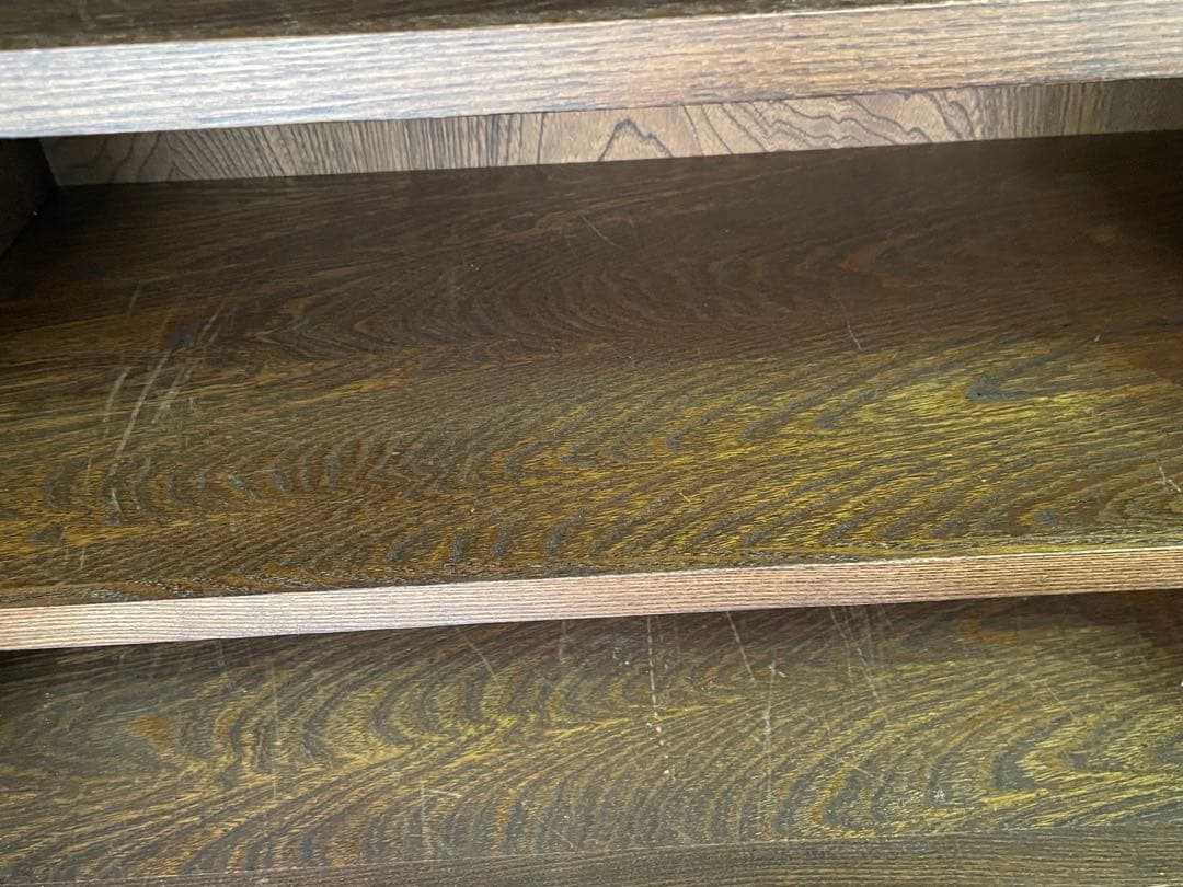 破格送料無料 アンティーク/水屋箪笥/食器棚/ガラス棚/ダイニングボード