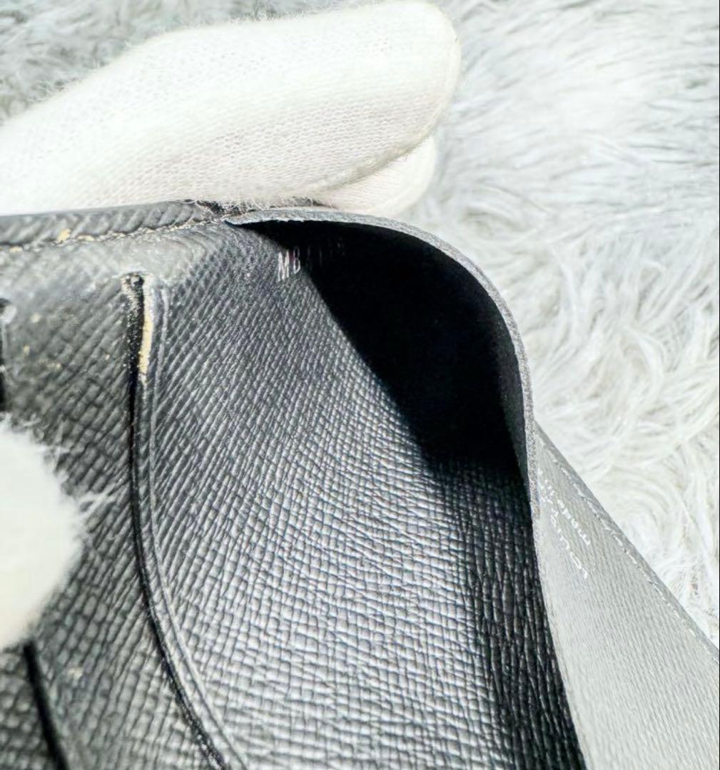 超美品　ルイヴィトン　ポルトフォイユ　パンス　タイガ　マネークリップ　紳士　黒