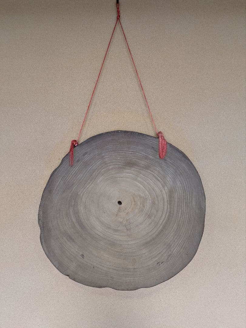 桐製　壁掛け　壁飾り　輪切り　年輪　床の間　玄関