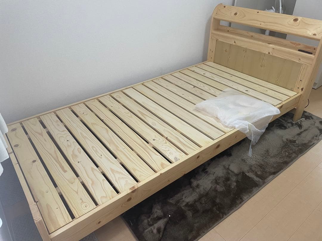 木製 すのこベッド シンプルデザイン