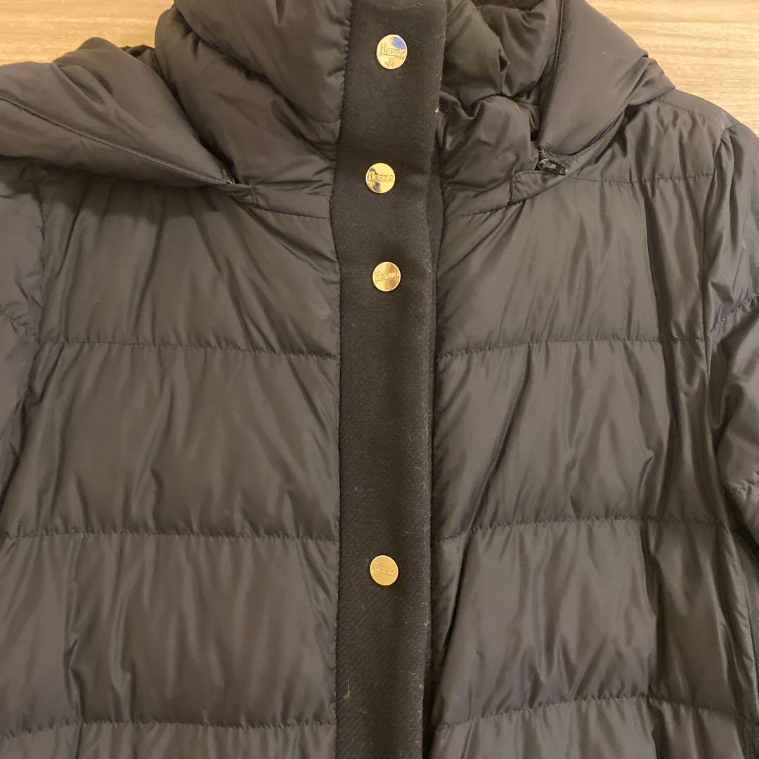 Herno ネイビーダウンジャケット 44