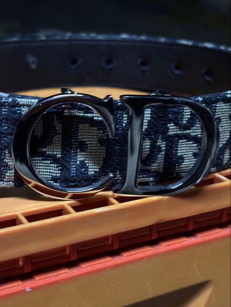 最終値下げ　Dior ネイビー ブラック ベルト