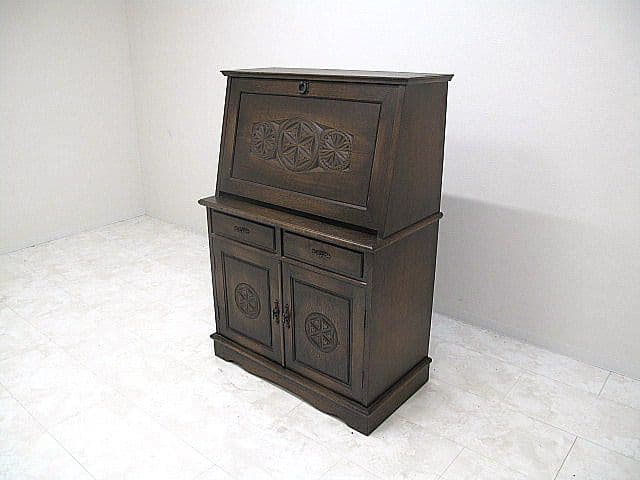 【神戸洋家具】ヴィンテージ ライティングビューロー 　ライティングデスク