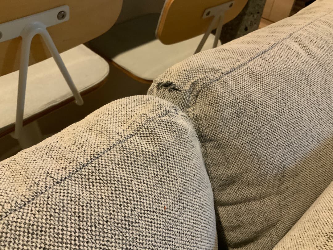 【直接受取】ニトリ 布張りカウチソファベッド ノアーク