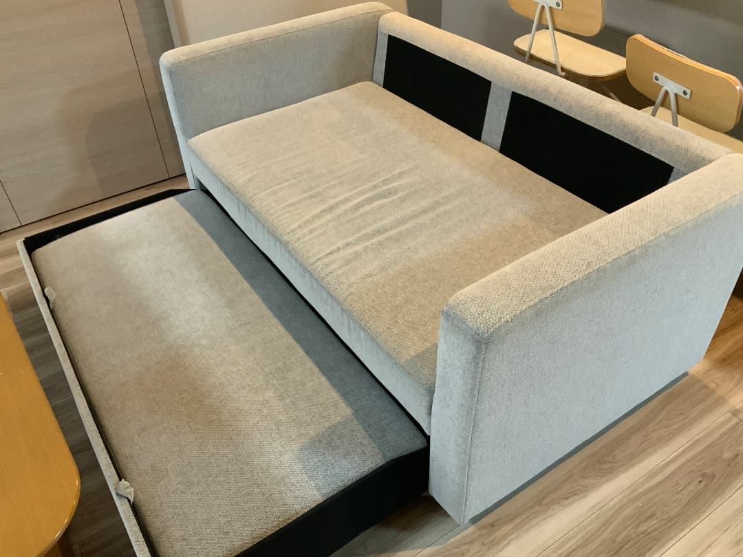 【直接受取】ニトリ 布張りカウチソファベッド ノアーク