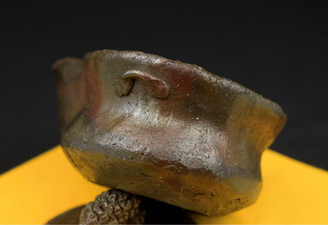 備前焼 森 宝山 宝山 希少 手造松の実摘み 宝瓶 急須