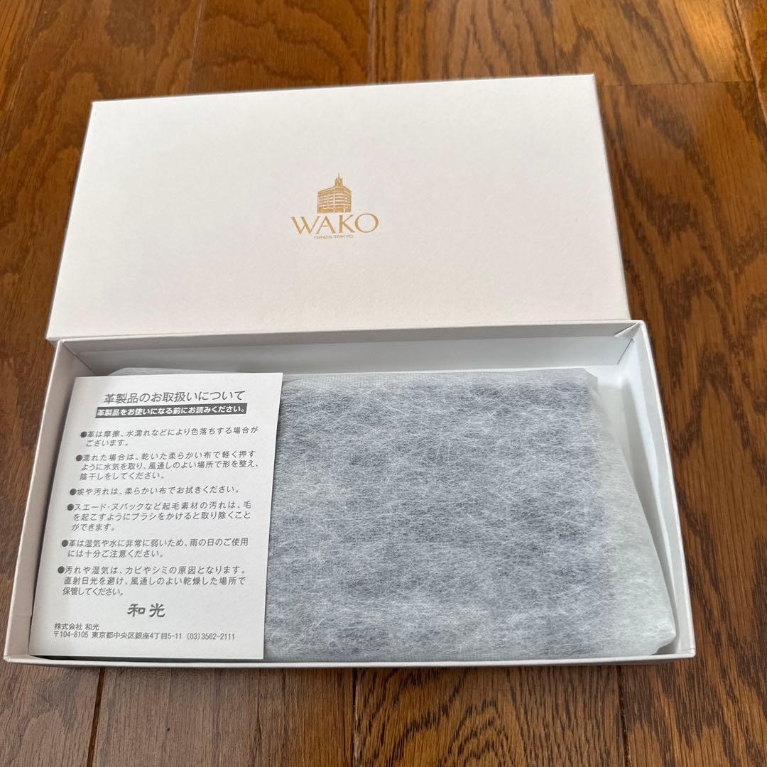 WAKO ネイビー 長財布