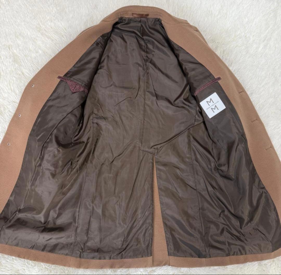 メンズメルローズ チェスターコート ロングコート キャメル ブラウン L相当