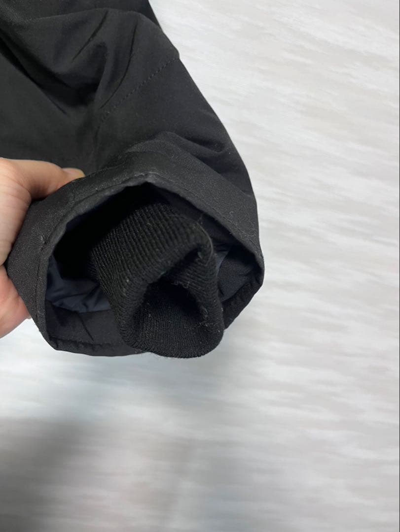 DANTON ブラック ダウンジャケット フード付き