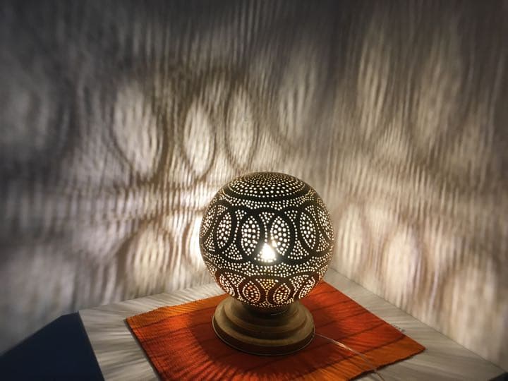 モロッコランプ 透かし彫り