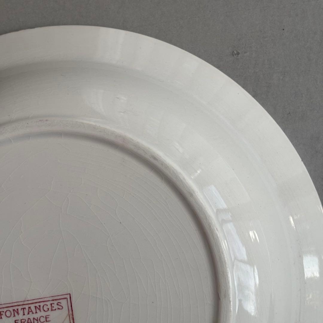 美品 フランスアンティーク サルグミンヌ fontanges サラディエ 大皿