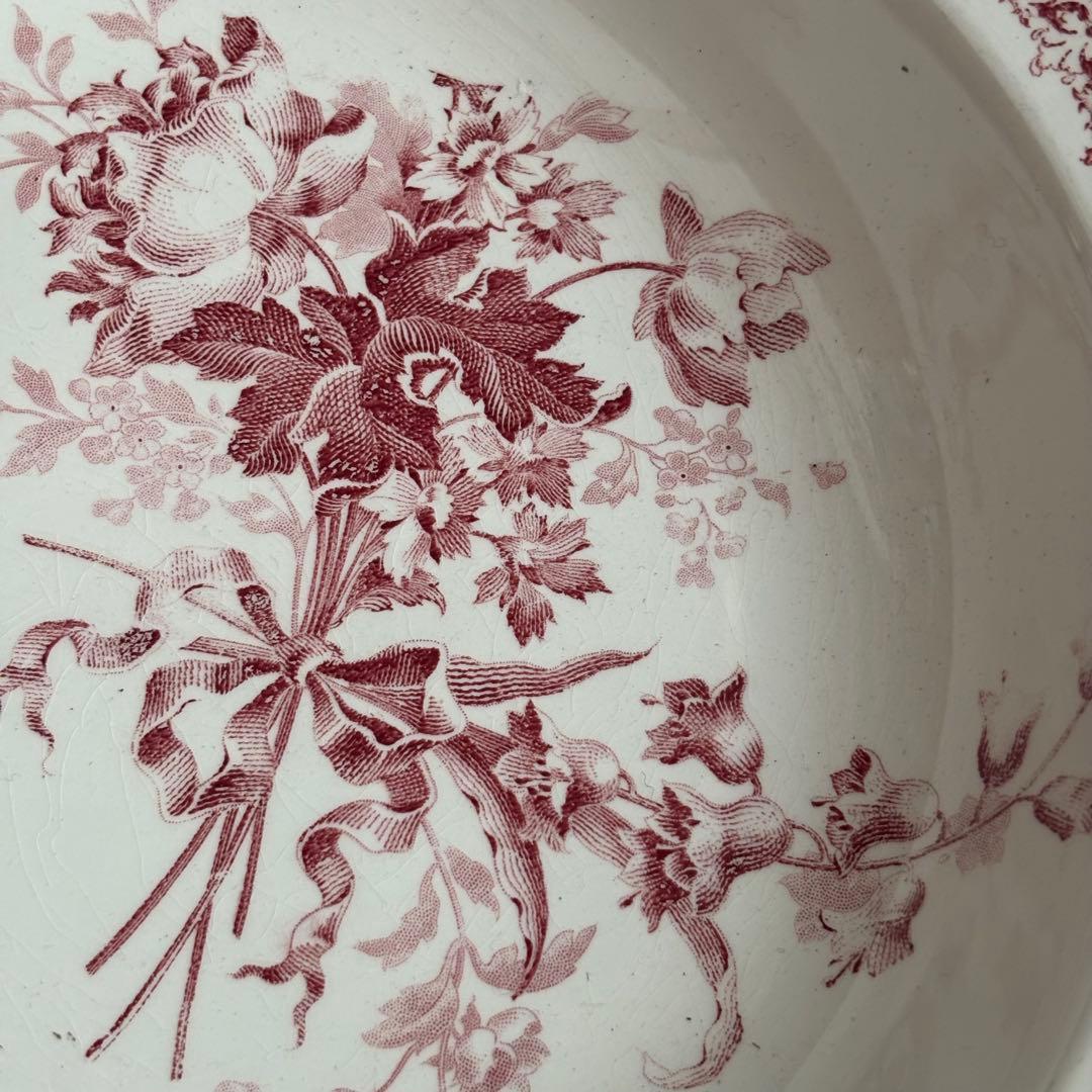 美品 フランスアンティーク サルグミンヌ fontanges サラディエ 大皿